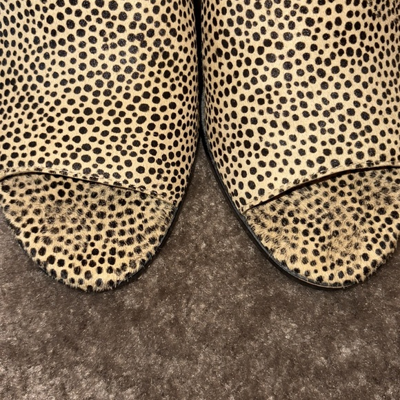 Vince Camuto Mesella calf hair leopard print peep toe mules - Picture 8 of 10
